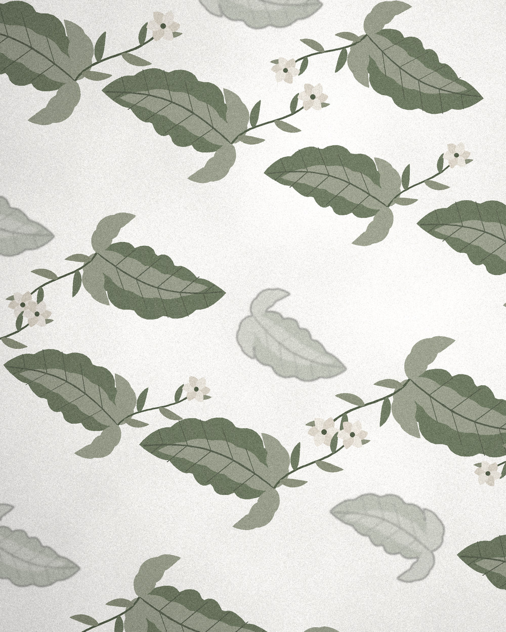Papel pintado Acanto Sauge, referencia VX-FL-101, colección Floral